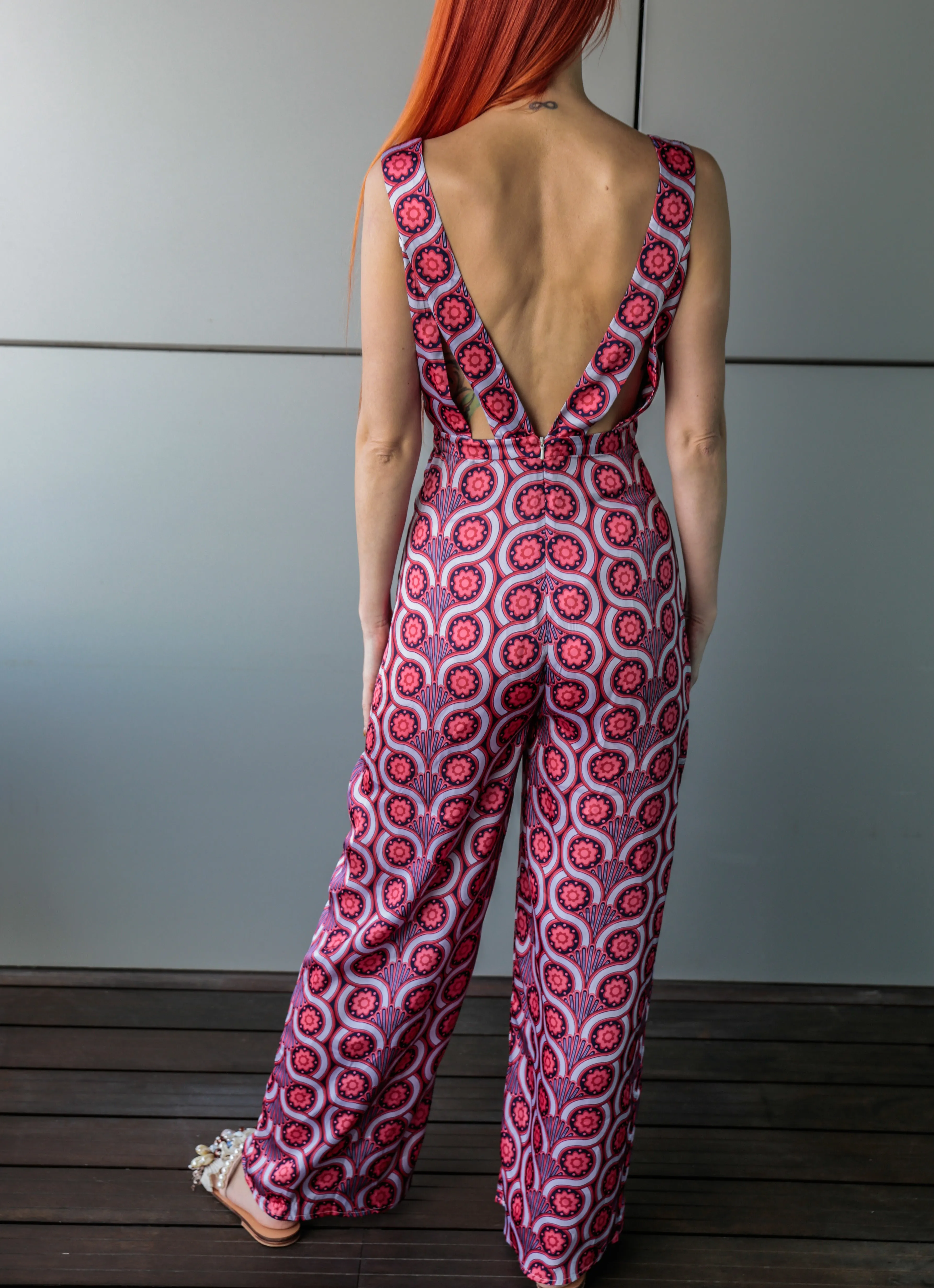 100% Silk Designer Jumpsuit