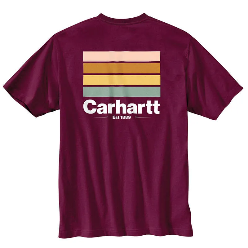 105713 - Carhartt Relaxed Fit Heavyweight Short-Sleeve Pocket Line Graphic T-Shirt