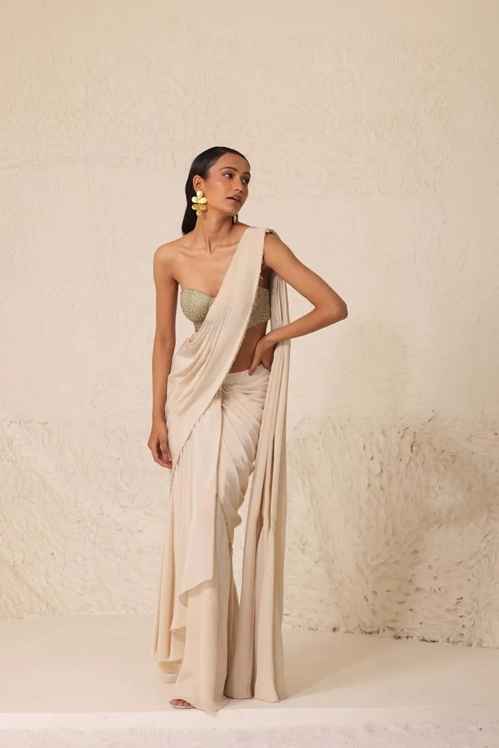 Alabaster Saree