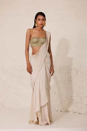 Alabaster Saree