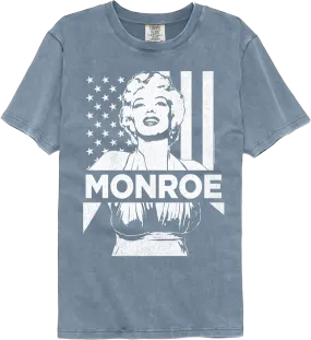 American Flag Marilyn Monroe Comfort Colors Brand T-Shirt