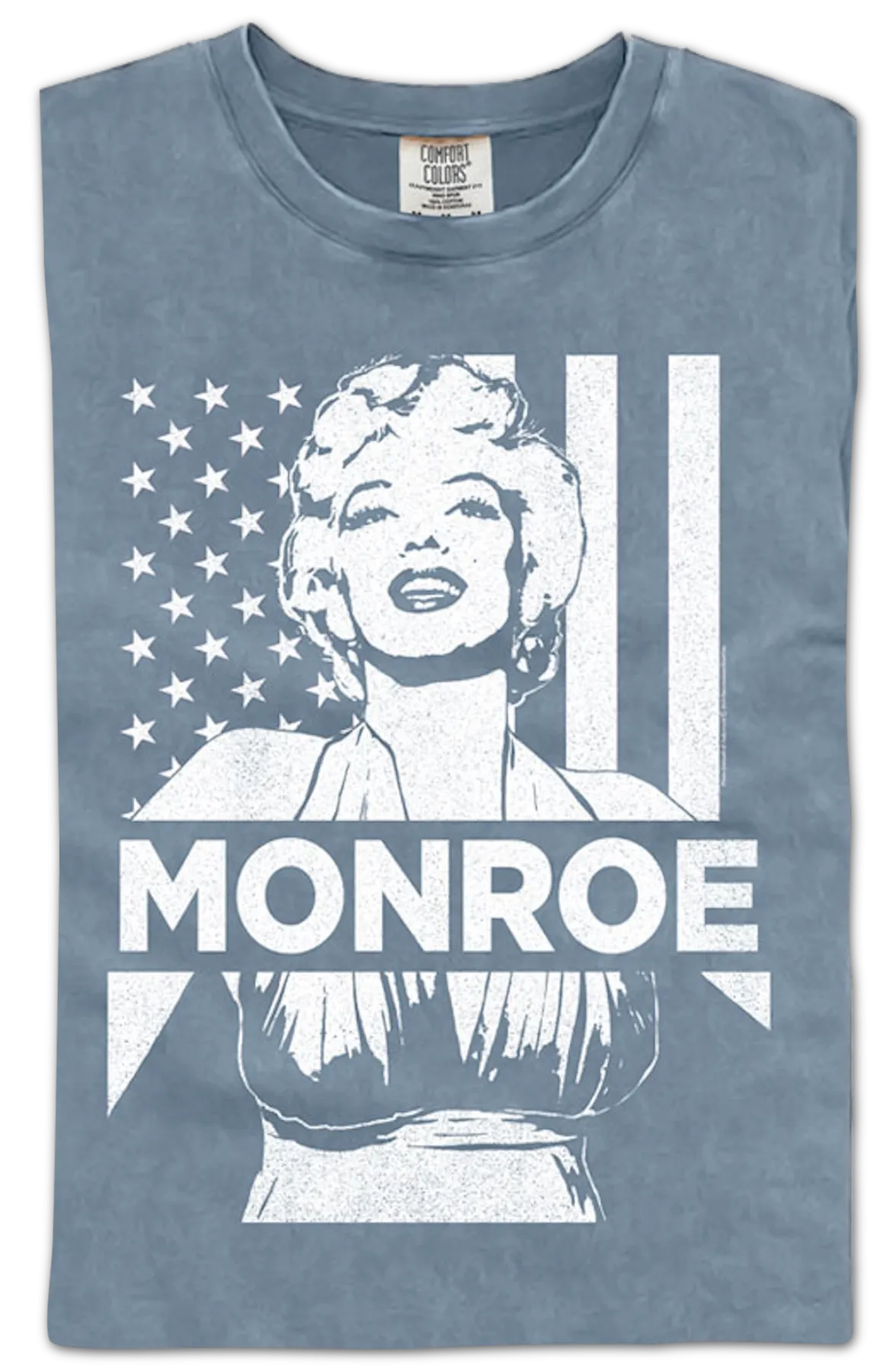 American Flag Marilyn Monroe Comfort Colors Brand T-Shirt