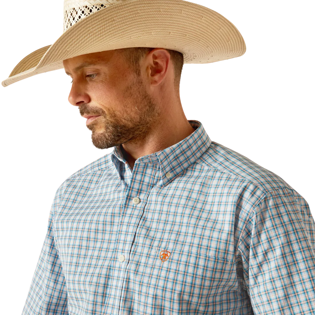 Ariat Men's Pro Series Richard Classic Fit Blue Shirt