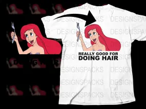 Ariel Inspired Graphic Design Png Digital Download