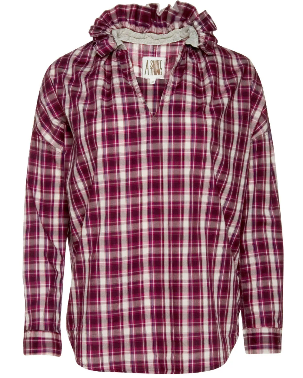 Berry Plaid Penelope Top