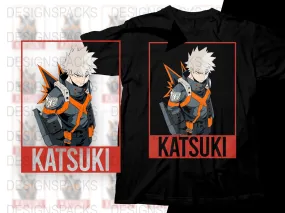 Bold Katsuki Graphic Design Anime Png Digital Download