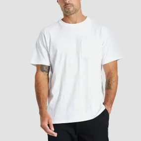 Brixton Basic Pocket T-Shirt White