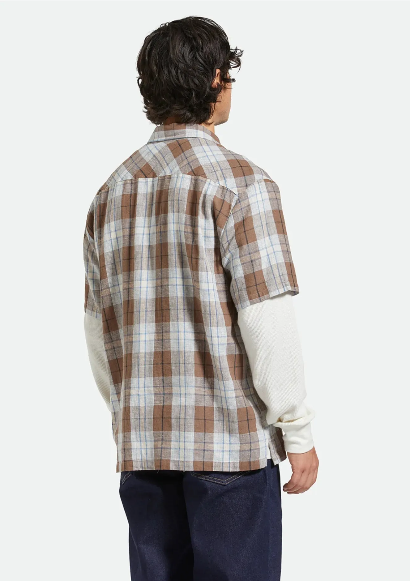 Brixton Cru Linen Blend S/S Shirt