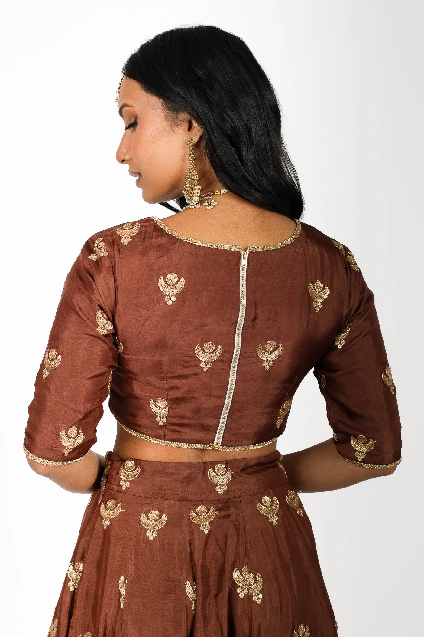 Brown Heritage Blouse