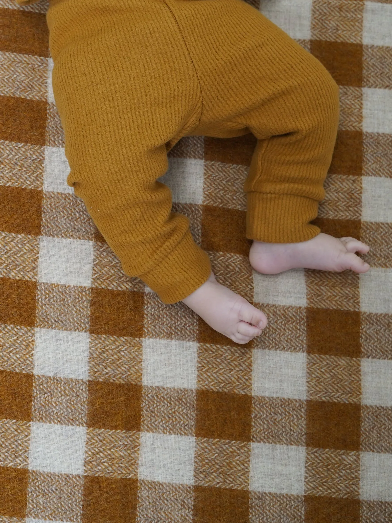 Brown Ribbed Leggings