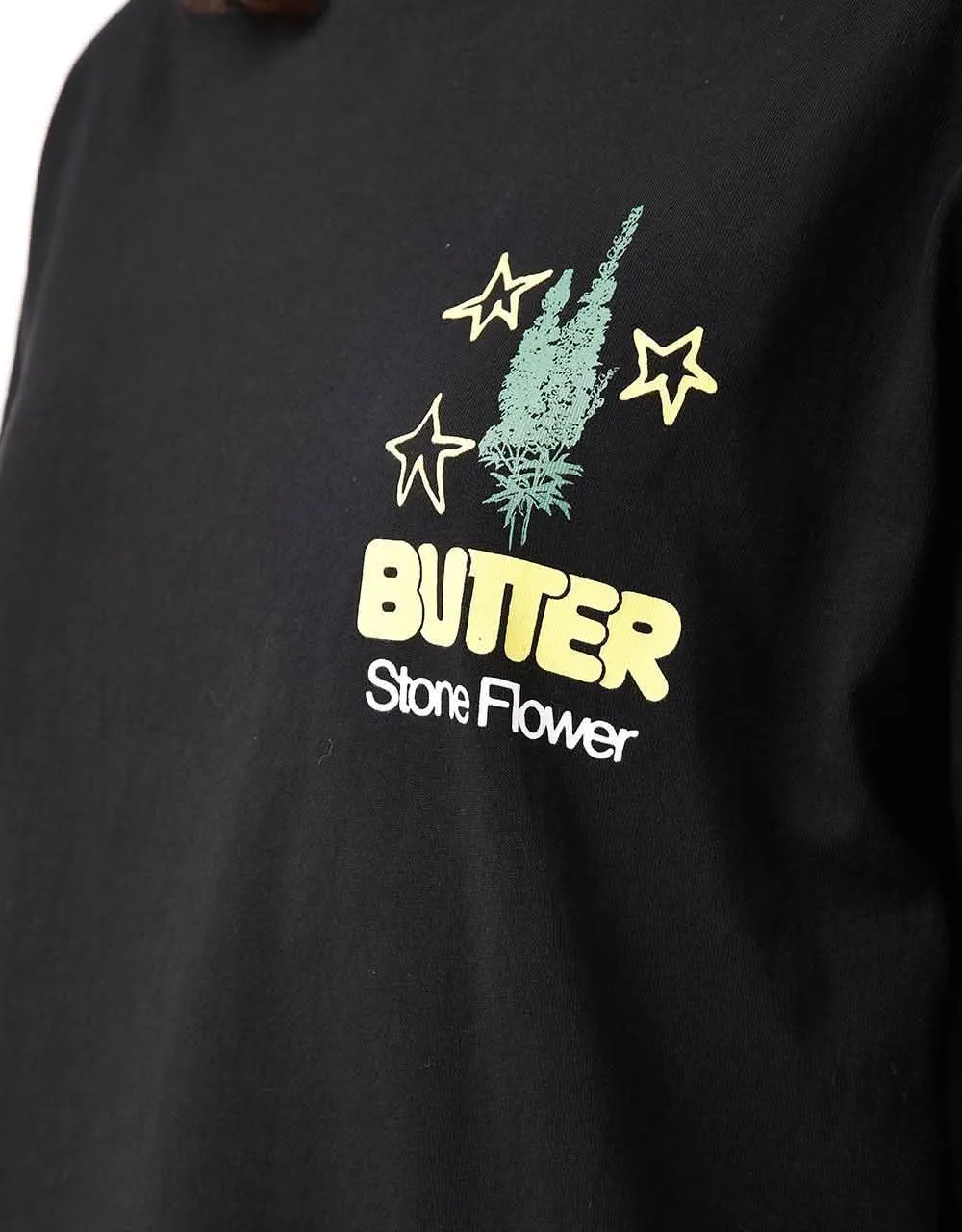 Butter Goods Stone Flower T-Shirt - Black