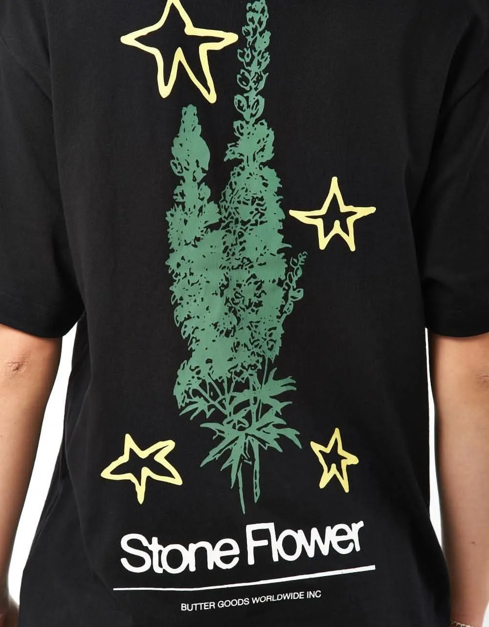 Butter Goods Stone Flower T-Shirt - Black