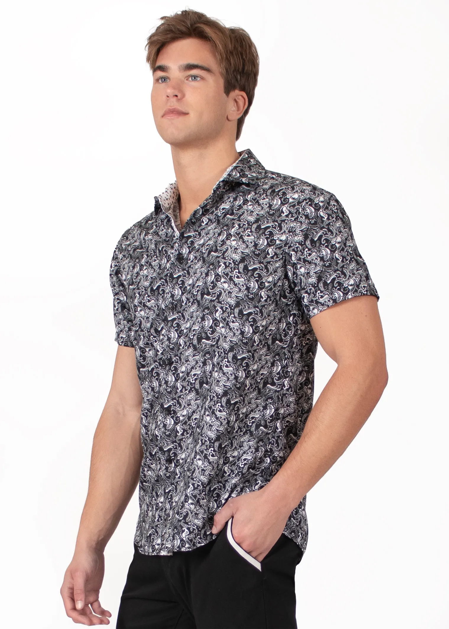 'Chic Paisley' Short Sleeve Shirt