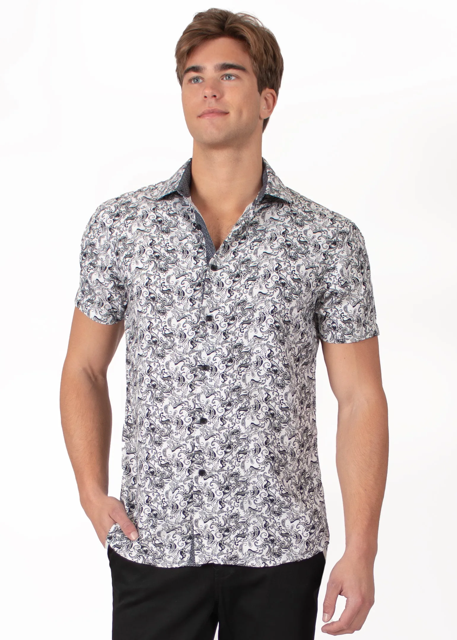 'Chic Paisley' Short Sleeve Shirt