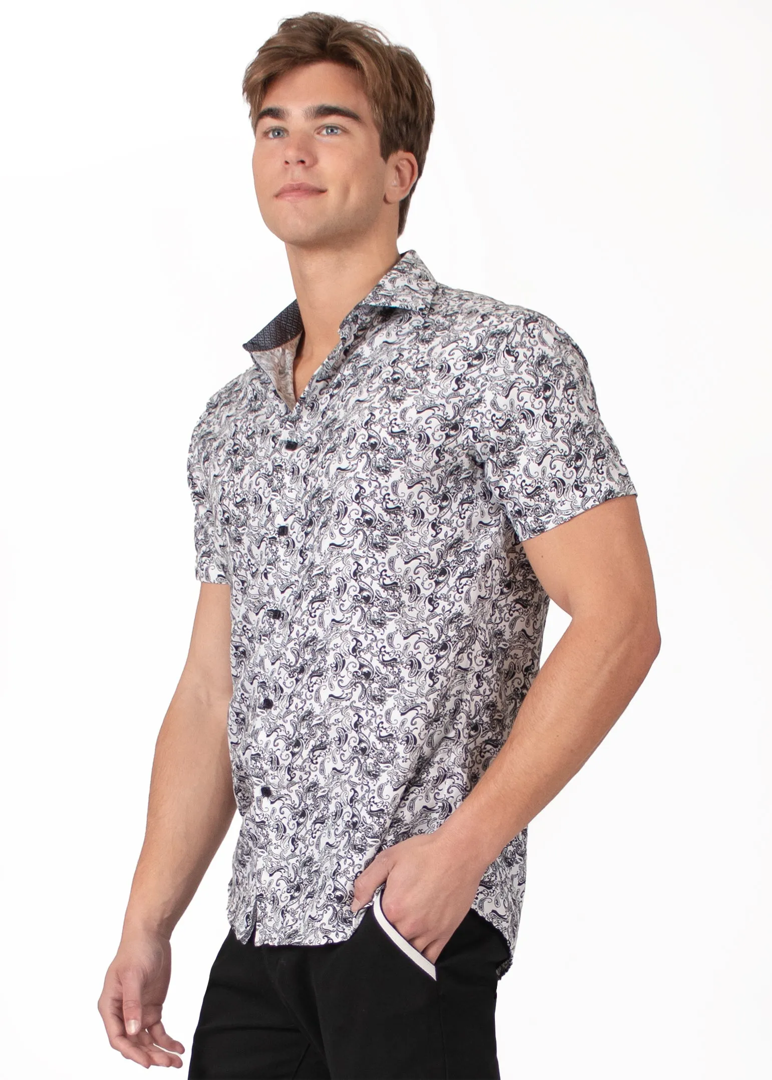 'Chic Paisley' Short Sleeve Shirt