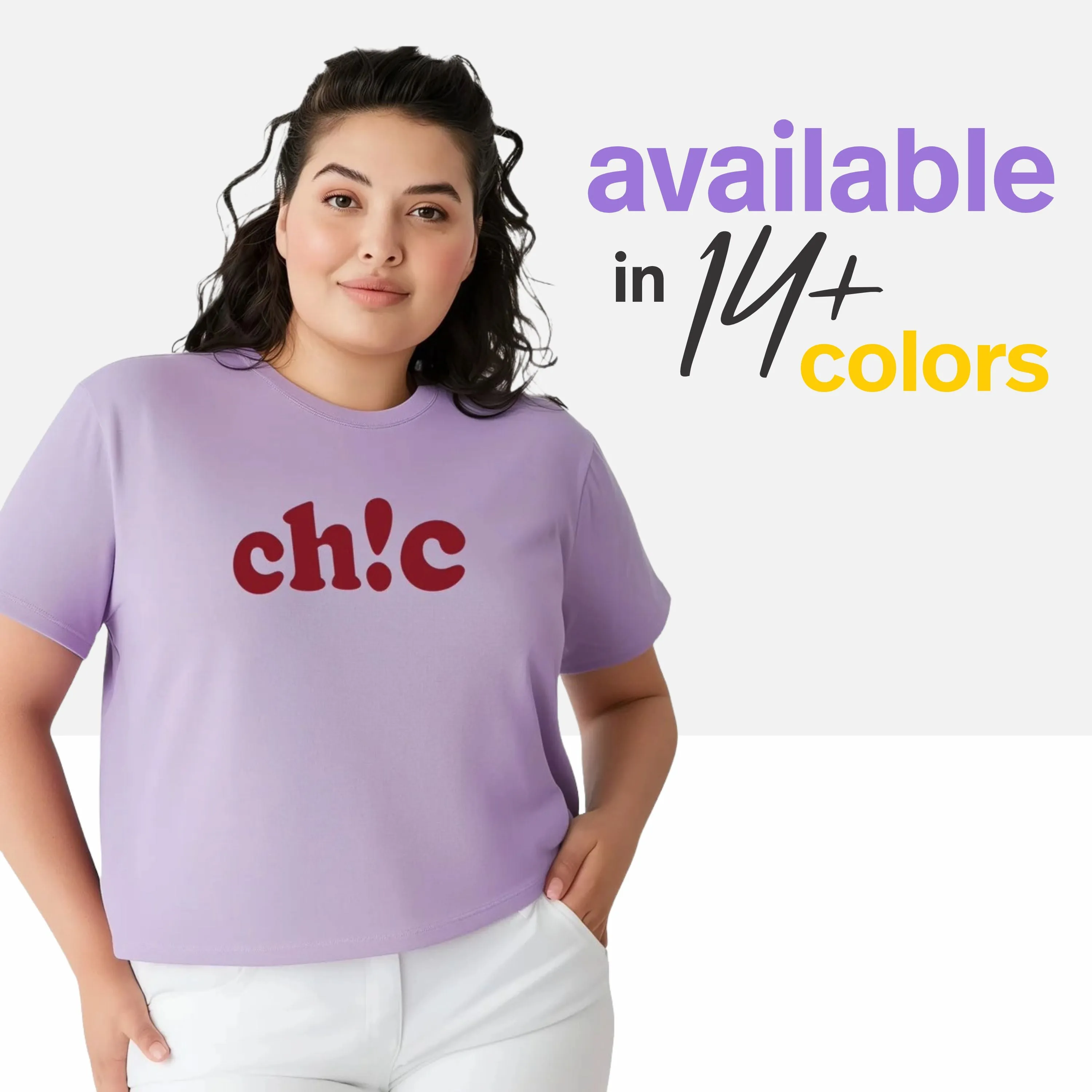 Chic Women Plus Size T-shirt