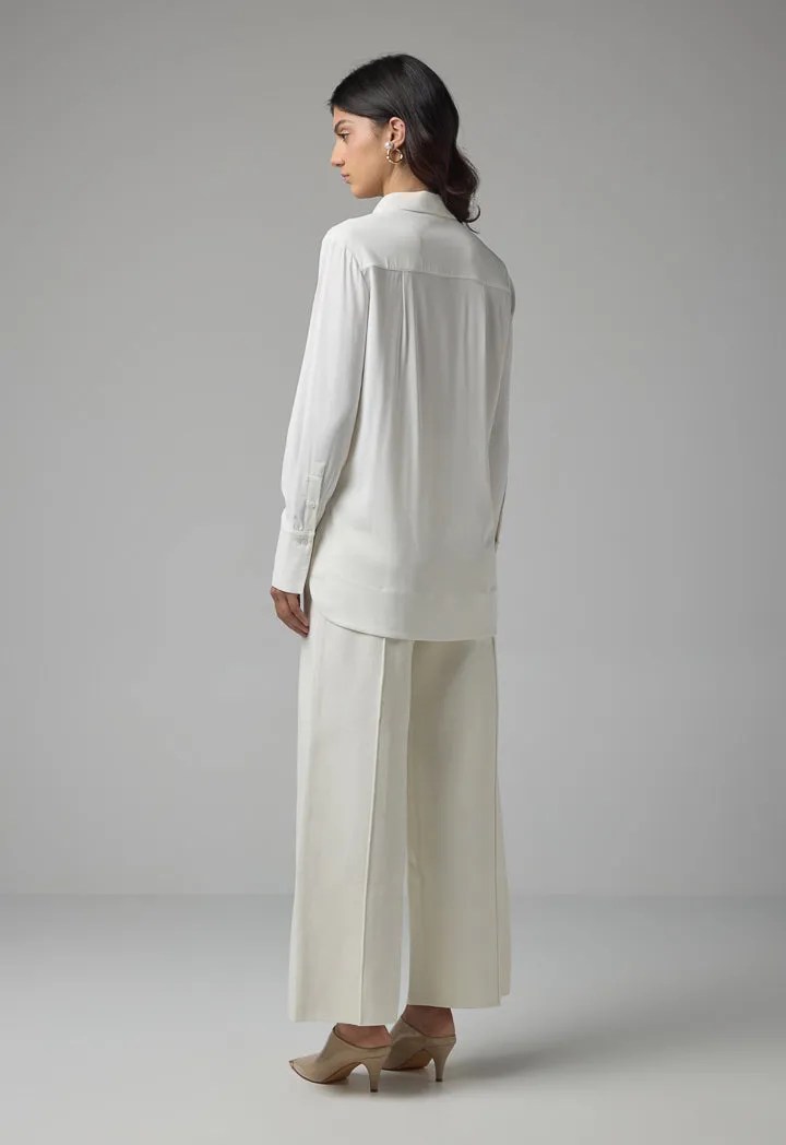 Choice Relaxed Fit Basic Shirt Off White