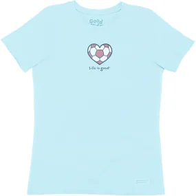 Crusher Soccer Heart T-Shirt by Life is good