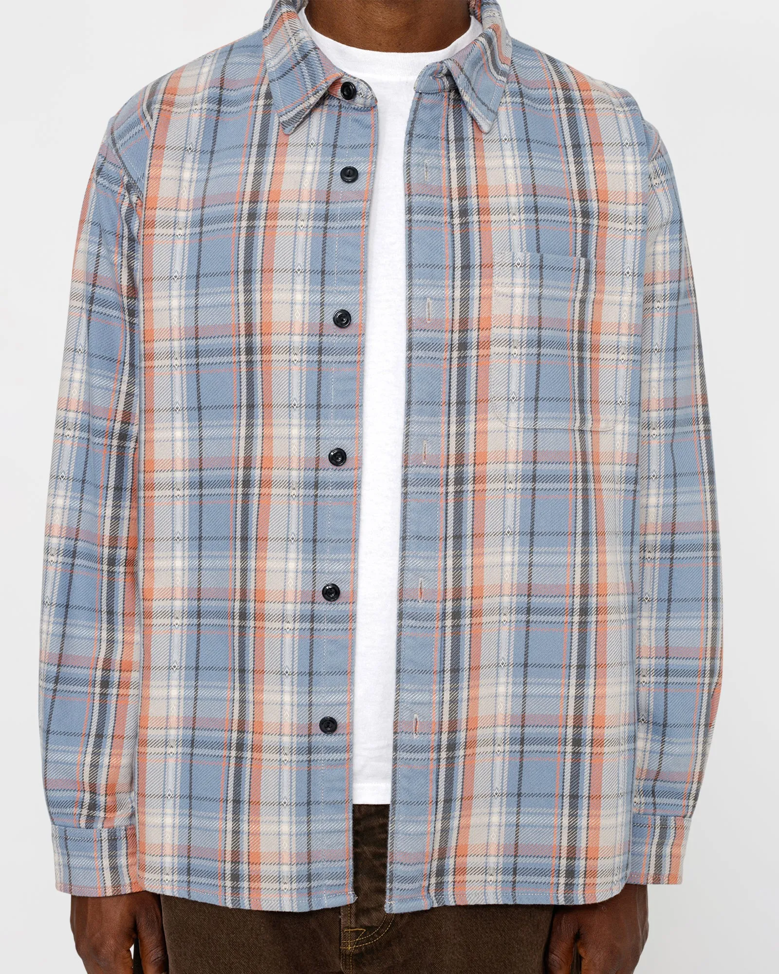 DAN WASHED COTTON PLAID SHIRT