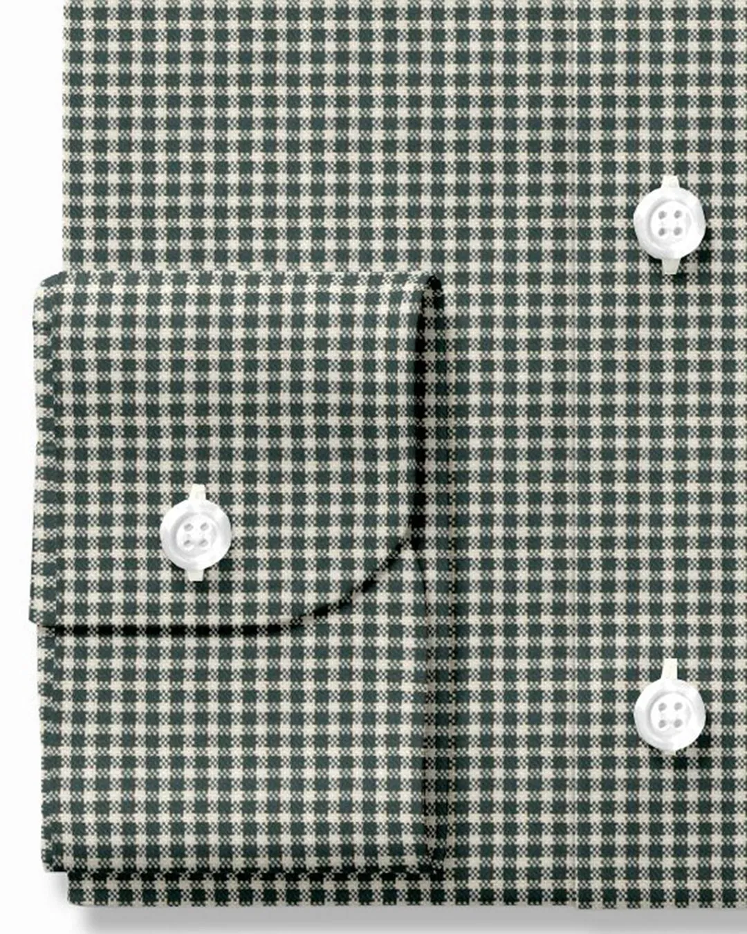 Dark Green Gingham Oxford