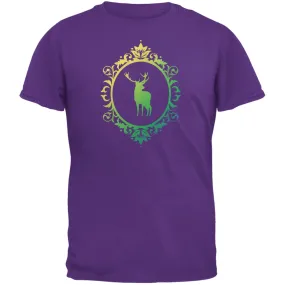 Deer Silhouette Purple Youth T-Shirt