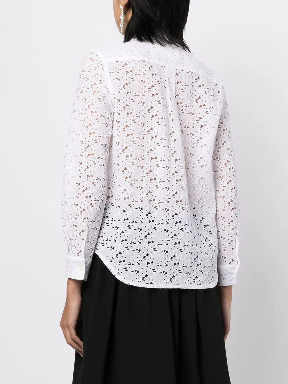 Embroidery Lace Peter Pan Blouse