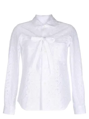 Embroidery Lace Peter Pan Blouse