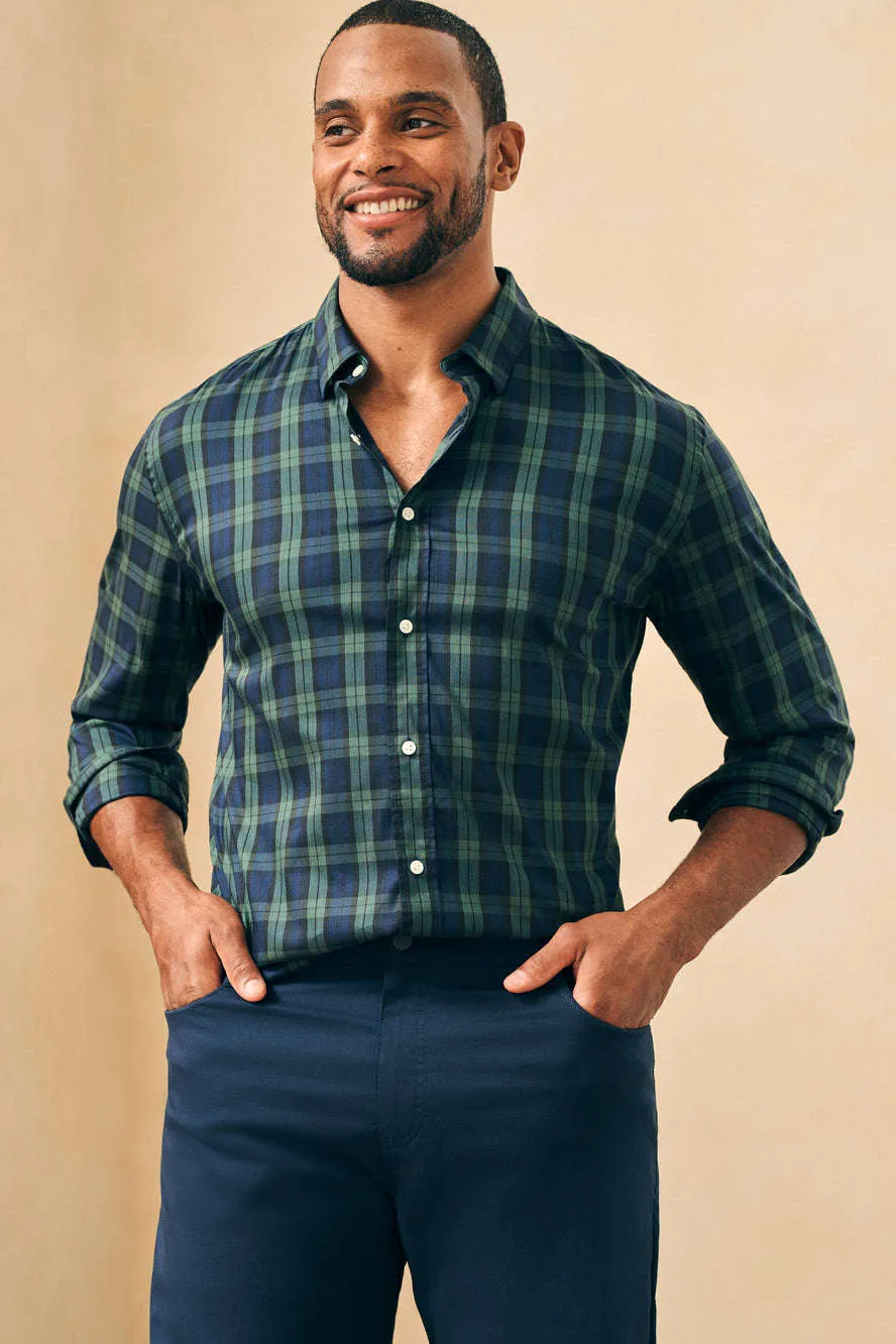 Faherty The Movement™ Shirt in Blackwatch Plaid