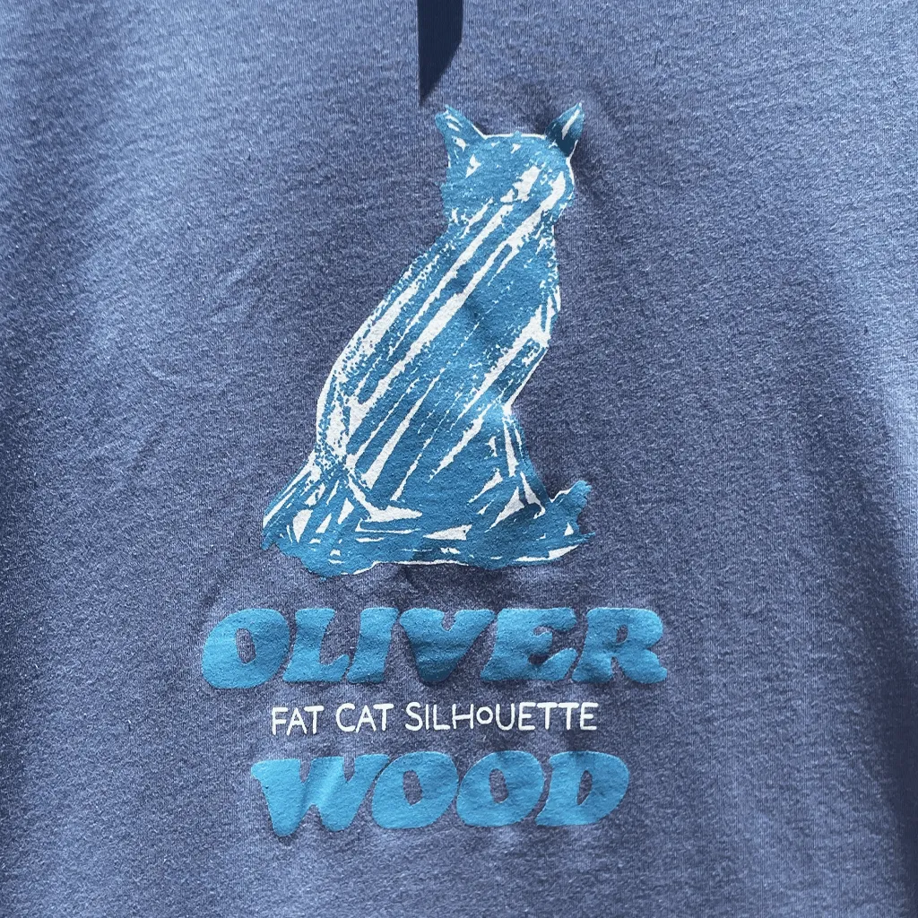 Fat Cat Silhouette Slate T-Shirt