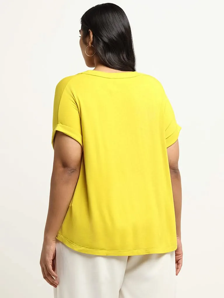 Gia Yellow Relaxed-Fit Top