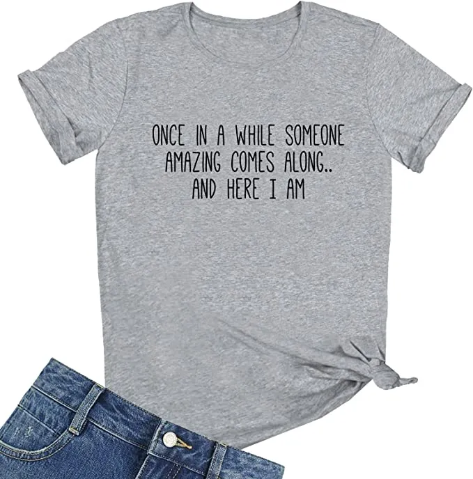 Graphic Tee - #9001049LG - Someone Amazing - Light Grey