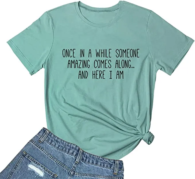 Graphic Tee - #9001049LGR - Someone Amazing - Light Green