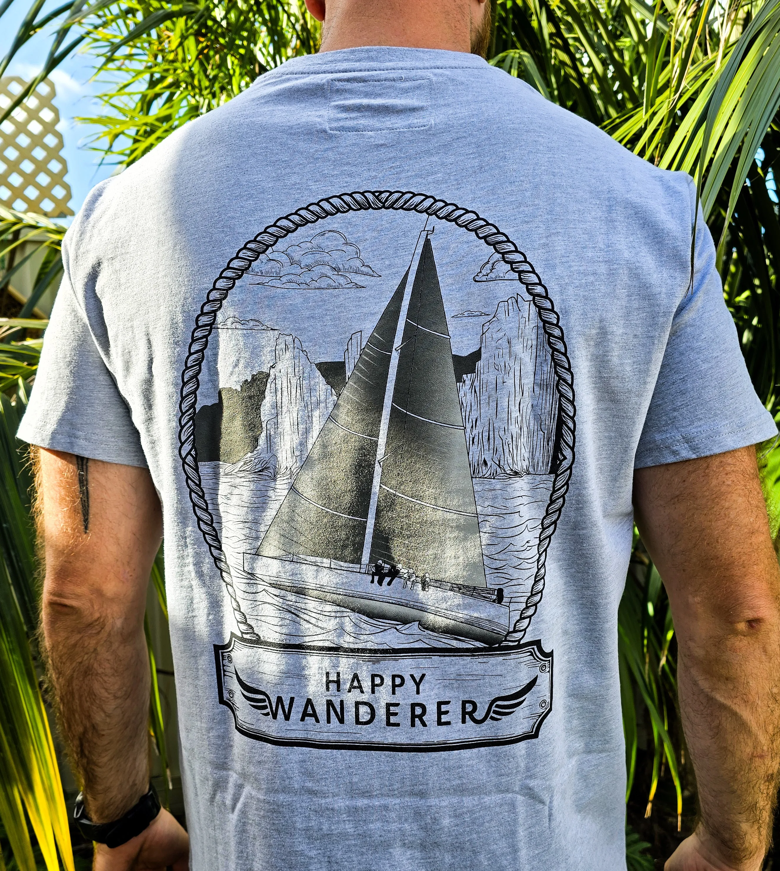 Happy Wanderer Charity Shirt - Grey Unisex