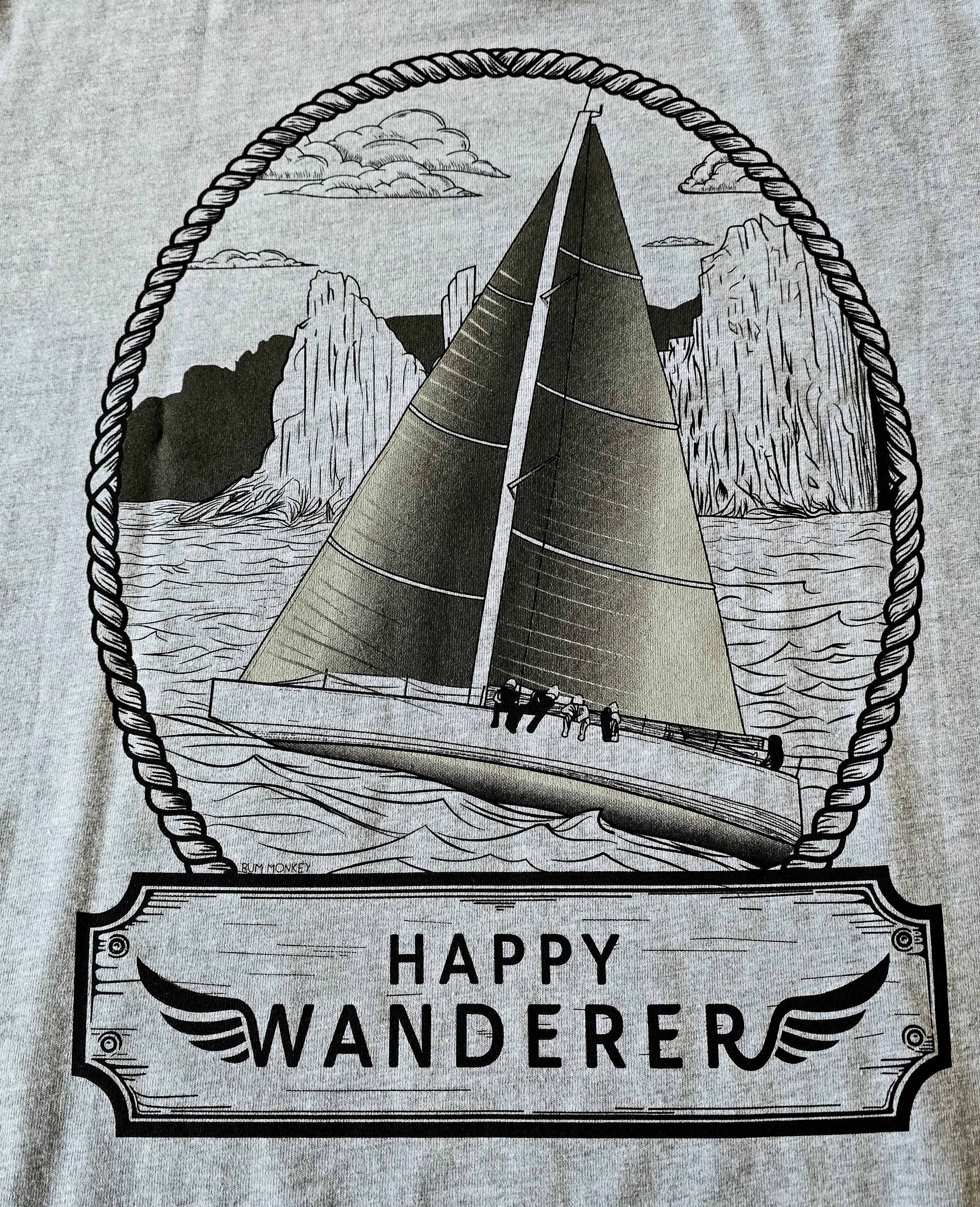 Happy Wanderer Charity Shirt - Grey Unisex