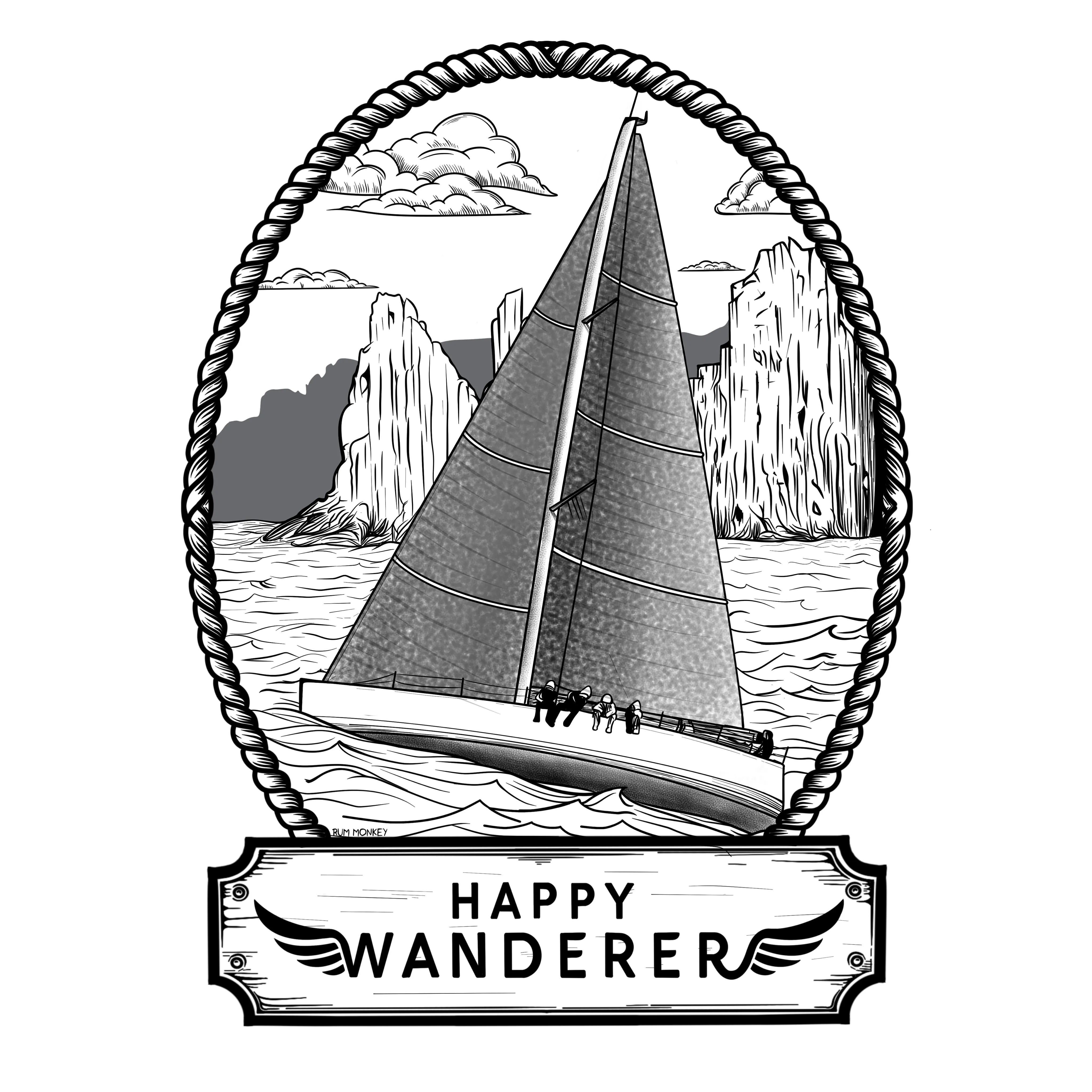 Happy Wanderer Charity Shirt - Grey Unisex