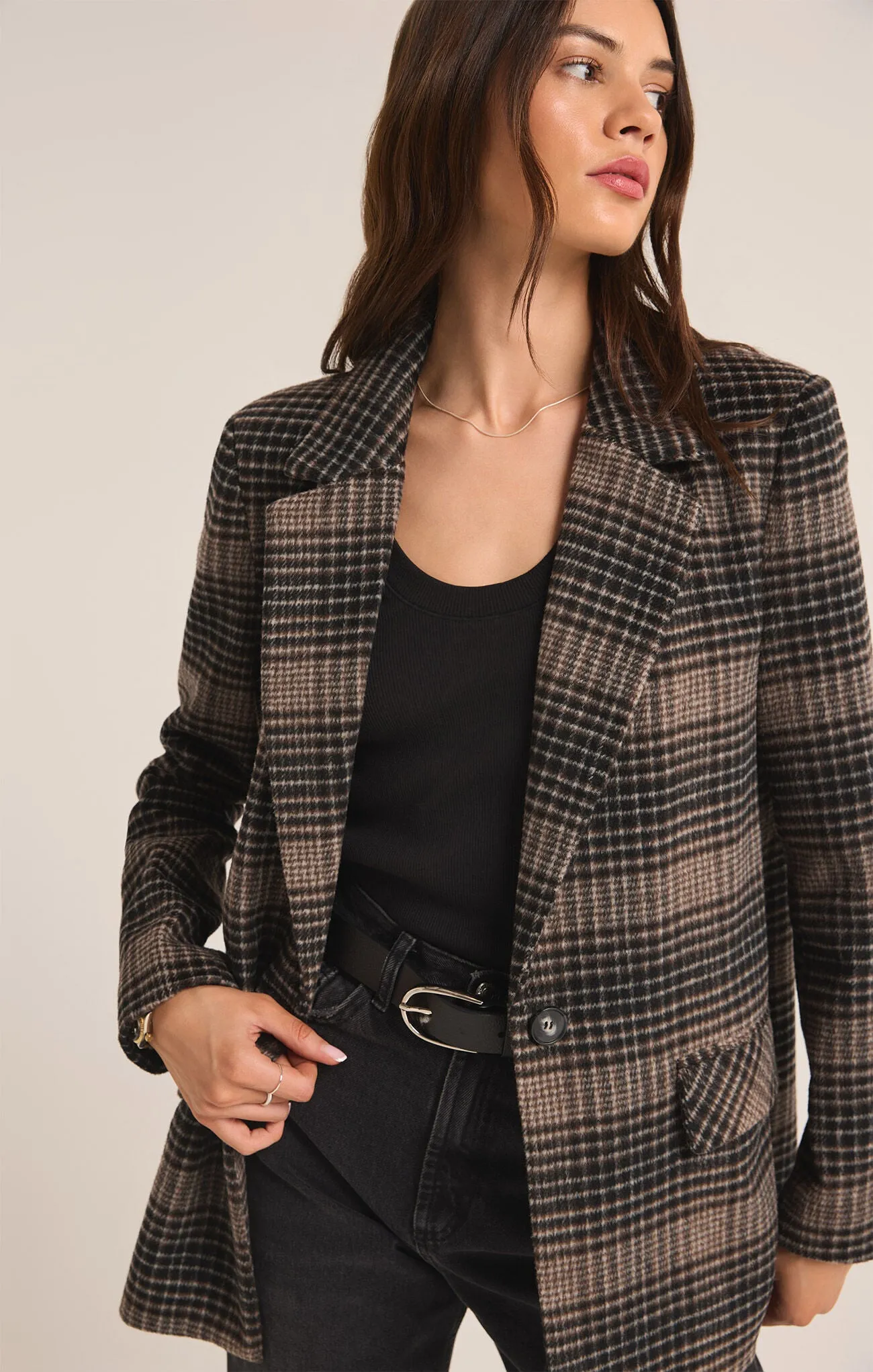 Kingston Relaxed Plaid Blazer