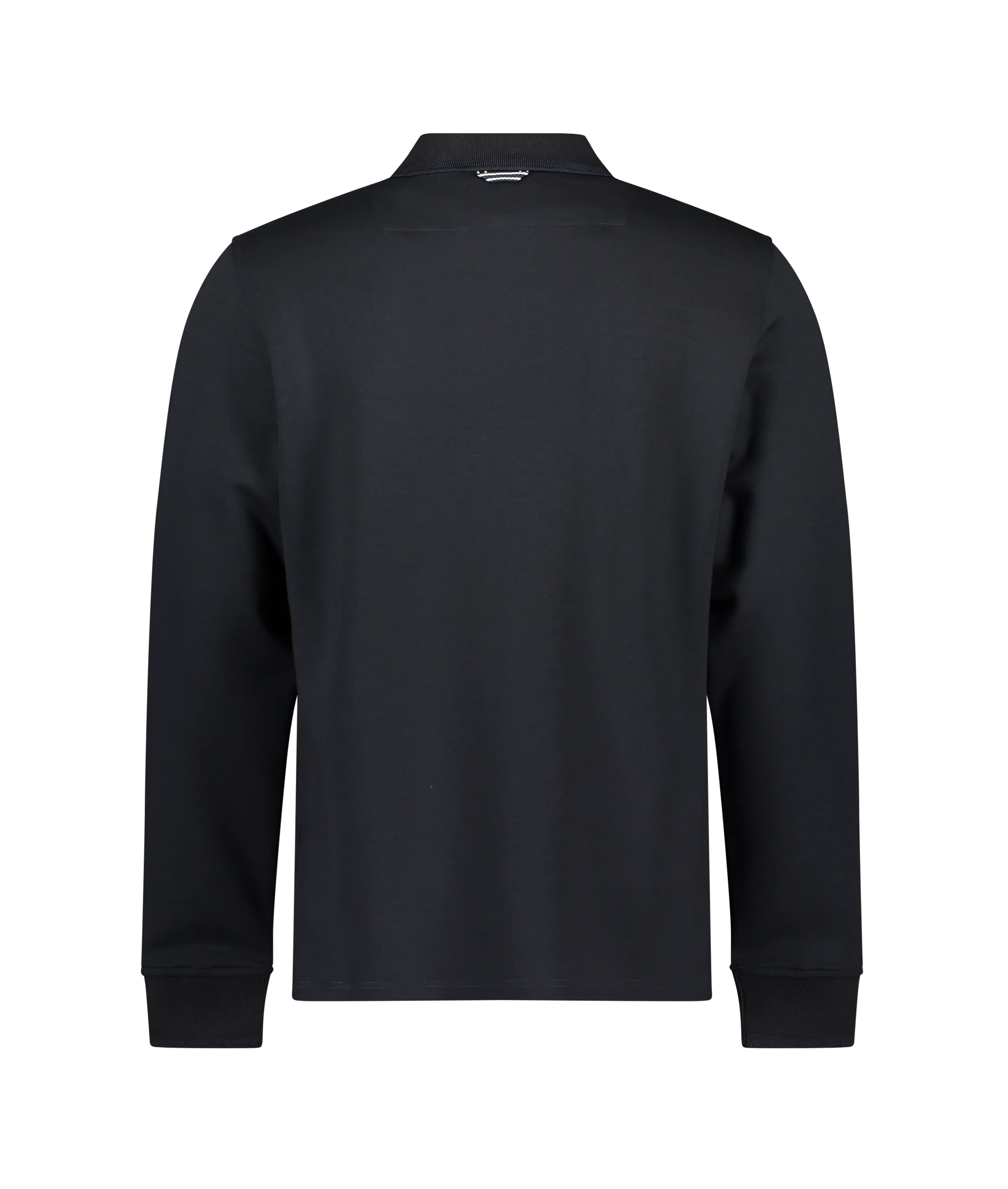 Legra Zip Neck Lux Jersey Long Sleeve Polo - Navy