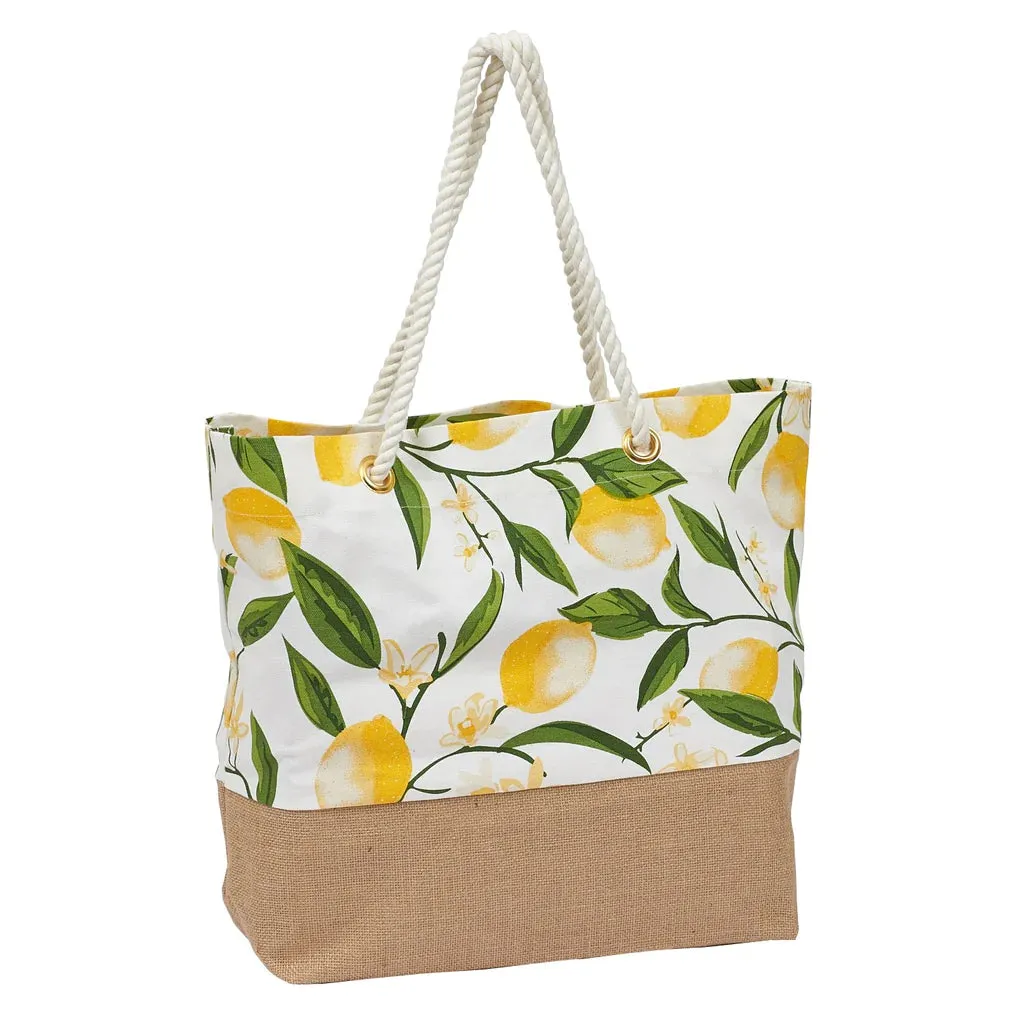 Lemon Bliss Printed Tote