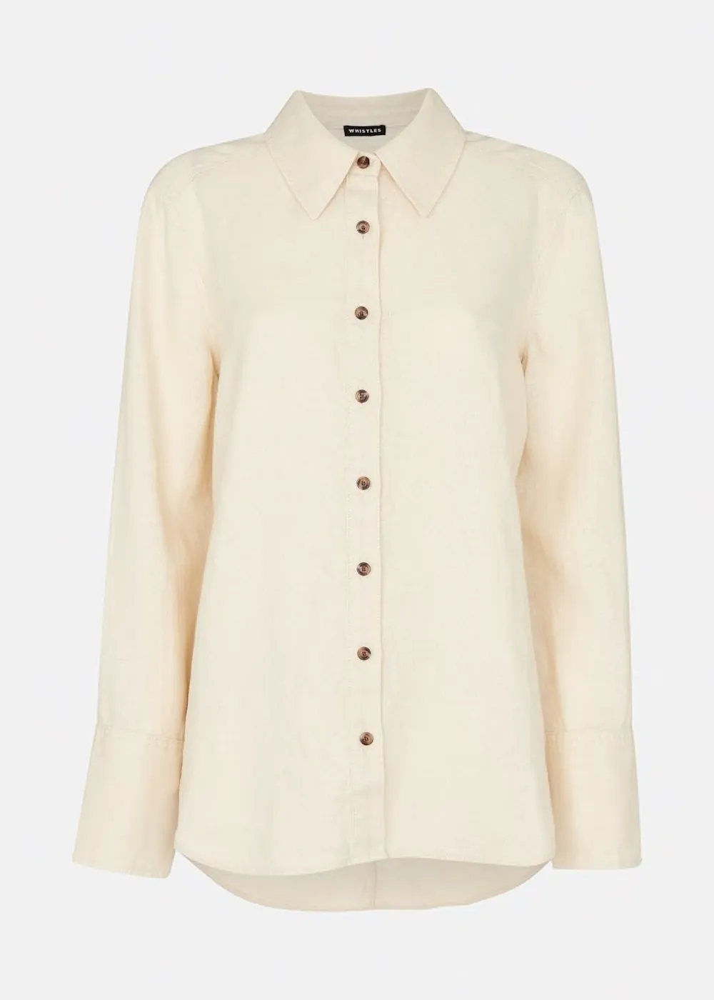 Linen Relaxed Fit Shirt Ivory