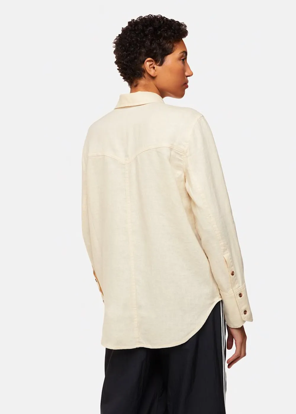 Linen Relaxed Fit Shirt Ivory