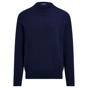 LS Washable Cashmere Crewneck Sweater Refined Navy - AW23