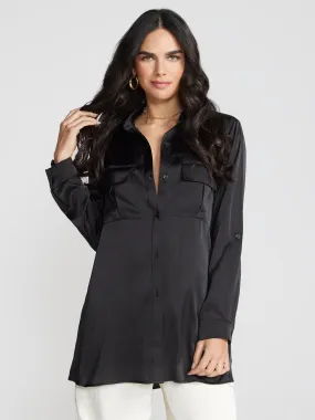 Machella Relaxed-Fit Button-Front Shirt