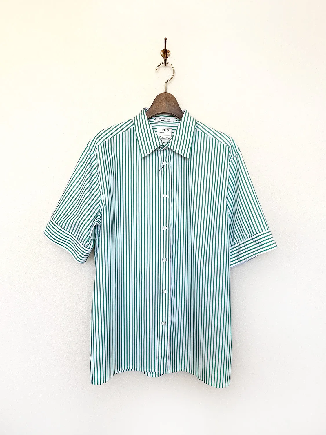 MADISONBLUE  RELAXED FIT S/S SH STRIPE