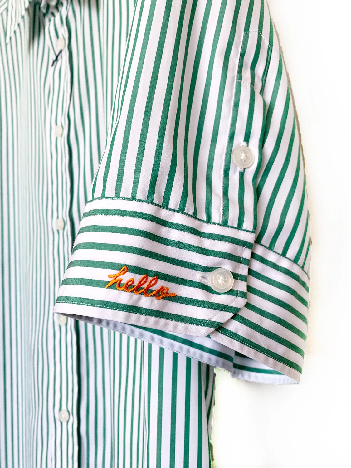 MADISONBLUE  RELAXED FIT S/S SH STRIPE