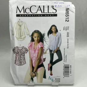 MCCALL'S  Pattern, Misses' Blouses (PMC6512)