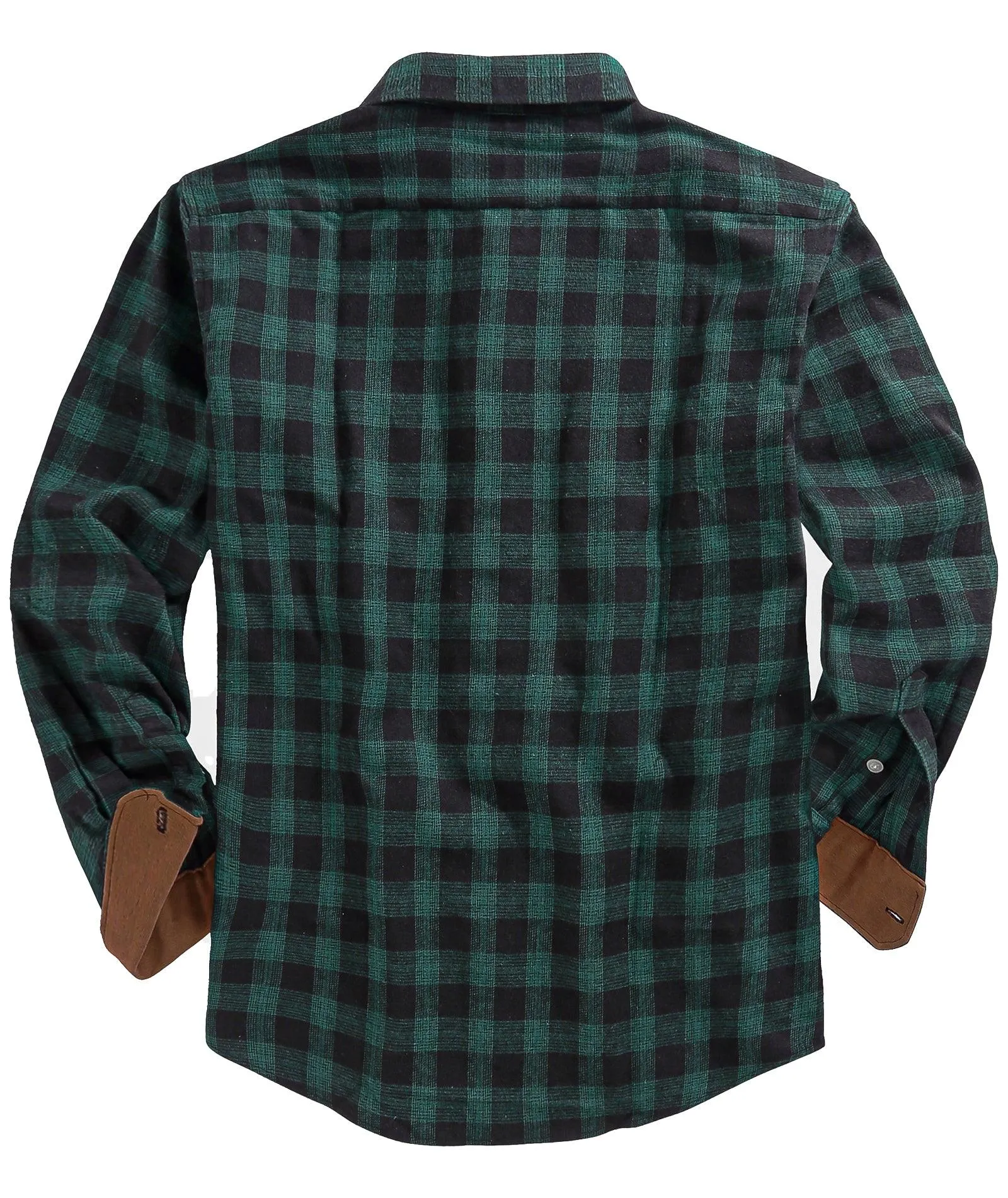 Men's Button Up Relax Fit Plaid Shirt-ZPK006565