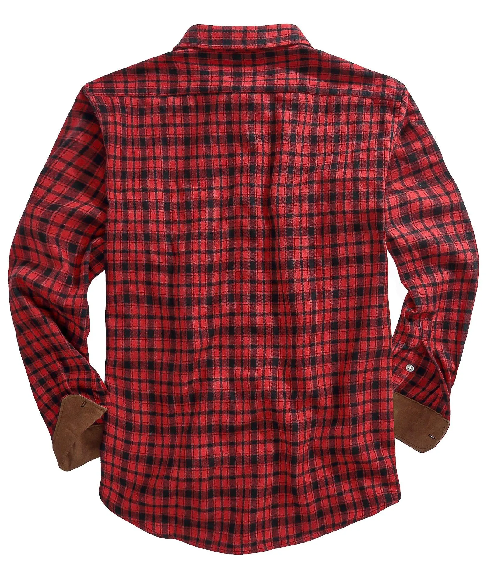 Men's Casual Double Pocket Plaid Shirt-ZPK006241