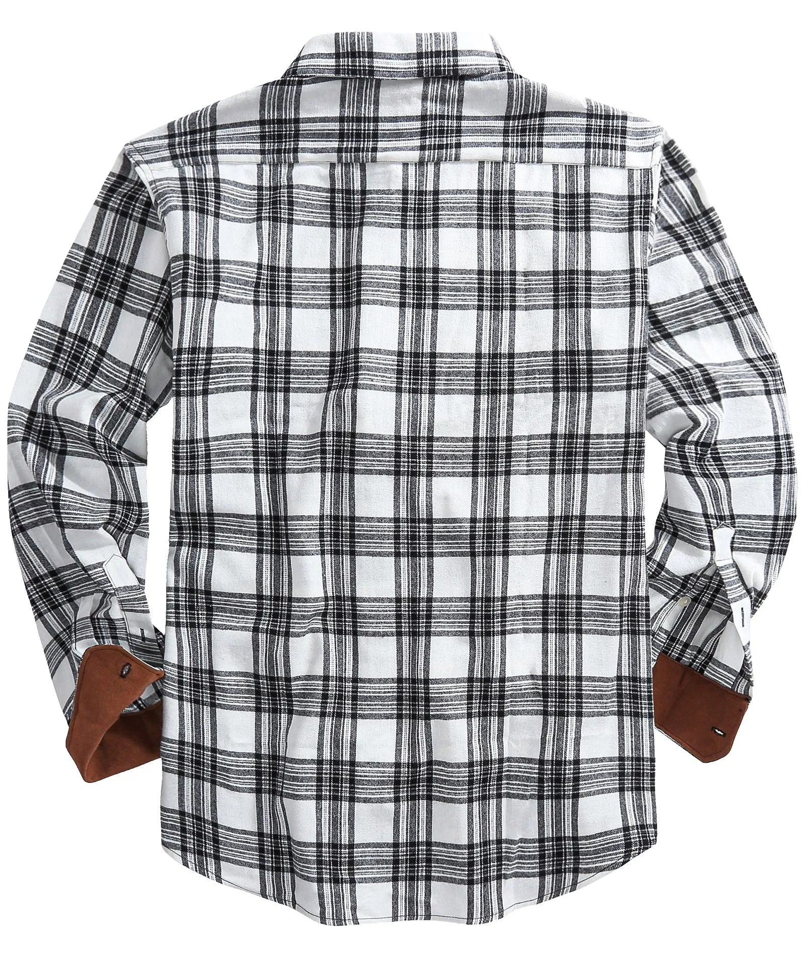 Men's Casual Double Pocket Plaid Shirt-ZPK006241