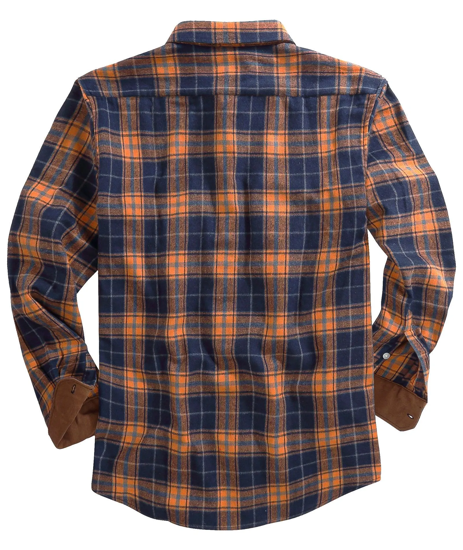 Men's Casual Double Pocket Plaid Shirt-ZPK006241