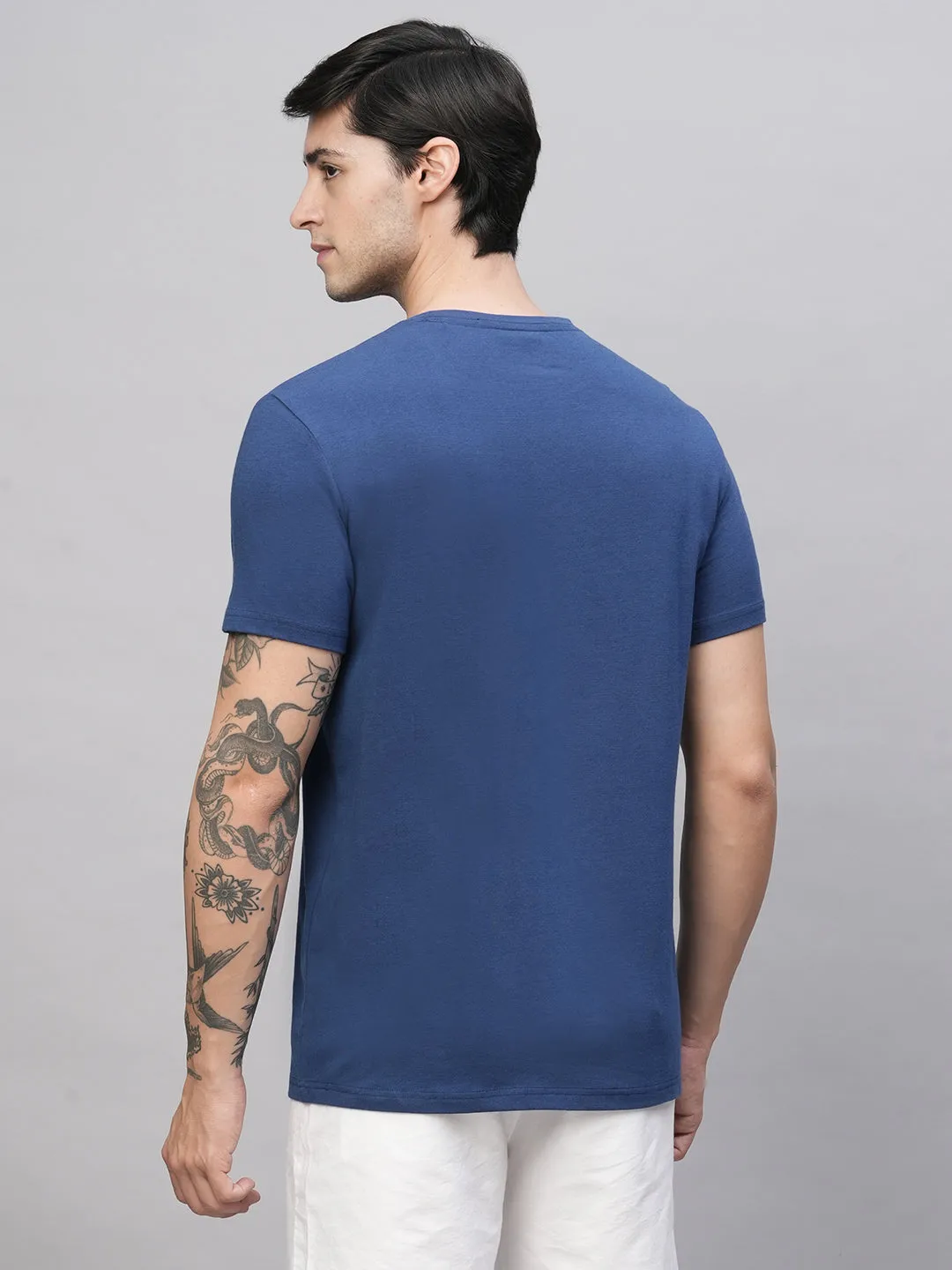 Men's Royal Cotton Bamboo Elastane Regular Fit Tshirt